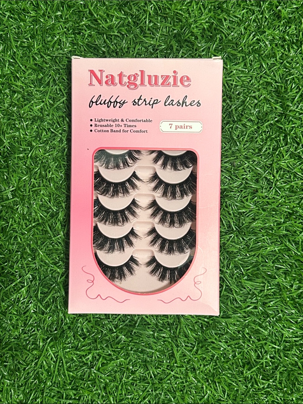 Fluffy Strip Lashes - Pink